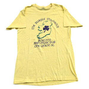 80's The Purple Shamrock Boston Pub T shirt